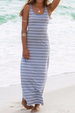 Casual Black White Braced Midi Dress Dress chicnico