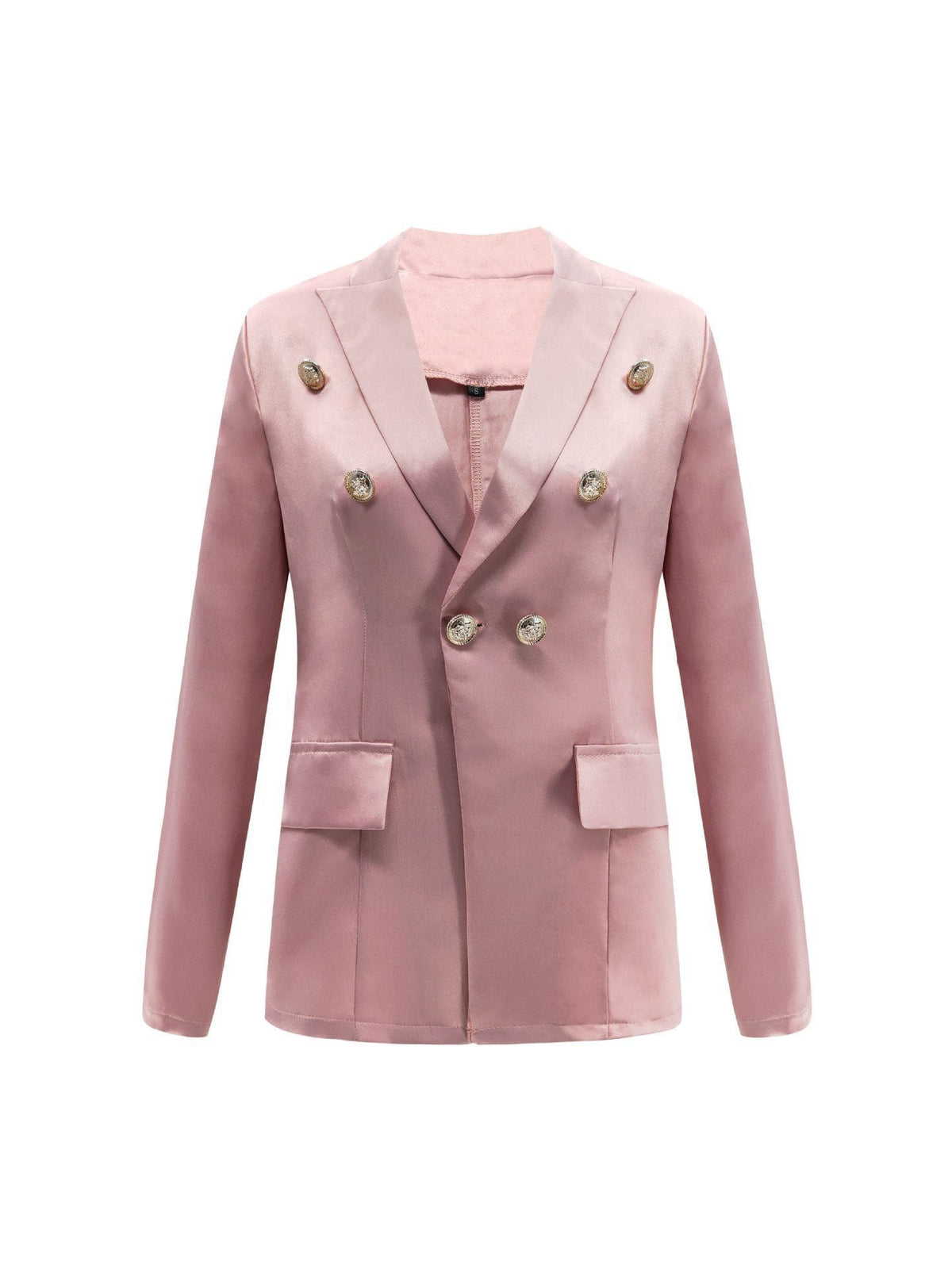 Solid Color Buttons Blazer Jacket 5201812281308