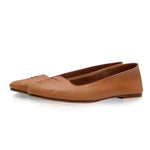 Solid Split Flat Heel Slip On Loafers - Pavacat