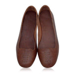 Solid Split Flat Heel Slip On Loafers - Pavacat