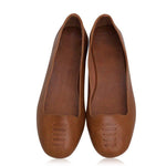 Solid Split Flat Heel Slip On Loafers - Pavacat