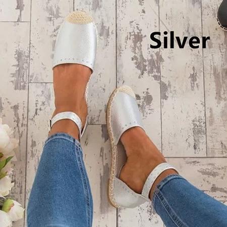 Summer Style Sandals Pu Flat Espadrilles Sandals - Pavacat