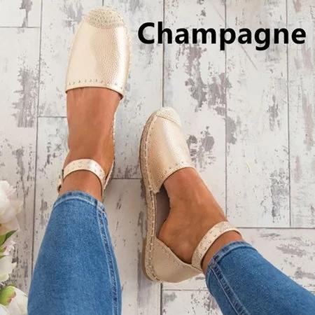 Summer Style Sandals Pu Flat Espadrilles Sandals - Pavacat