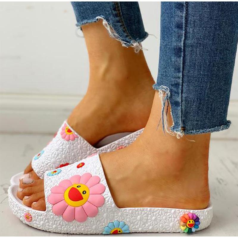 Sunflowers Casual Flat Flip Flops - Pavacat
