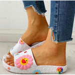 Sunflowers Casual Flat Flip Flops - Pavacat