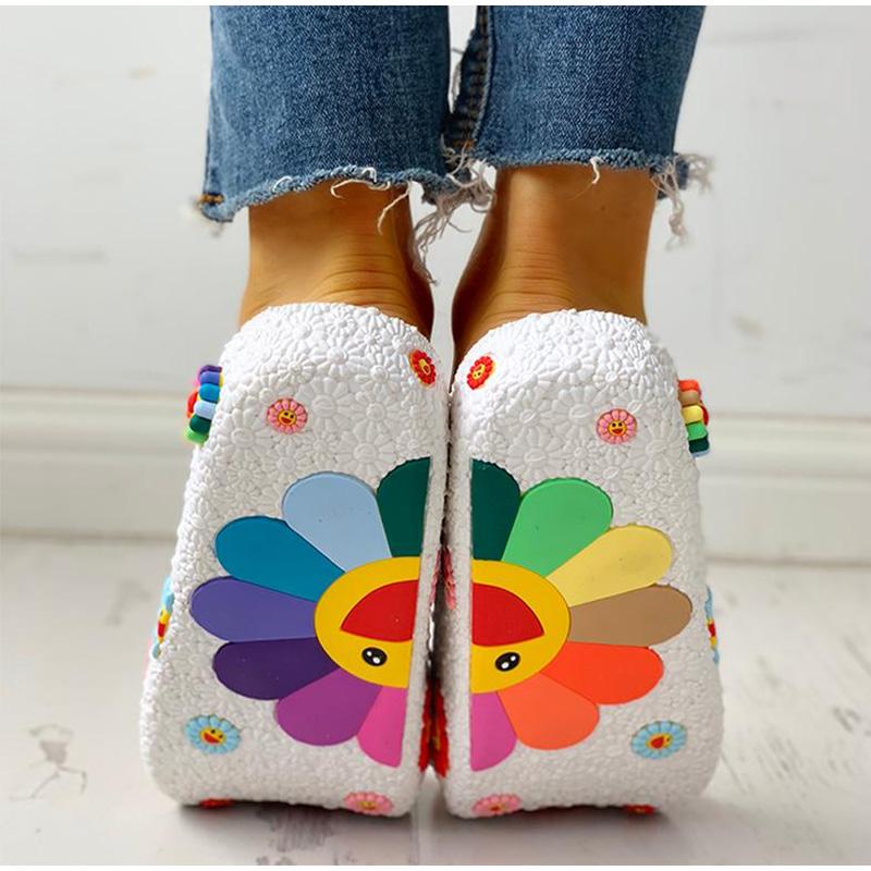 Sunflowers Casual Flat Flip Flops - Pavacat