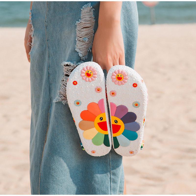 Sunflowers Casual Flat Flip Flops - Pavacat