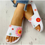 Sunflowers Casual Flat Flip Flops - Pavacat