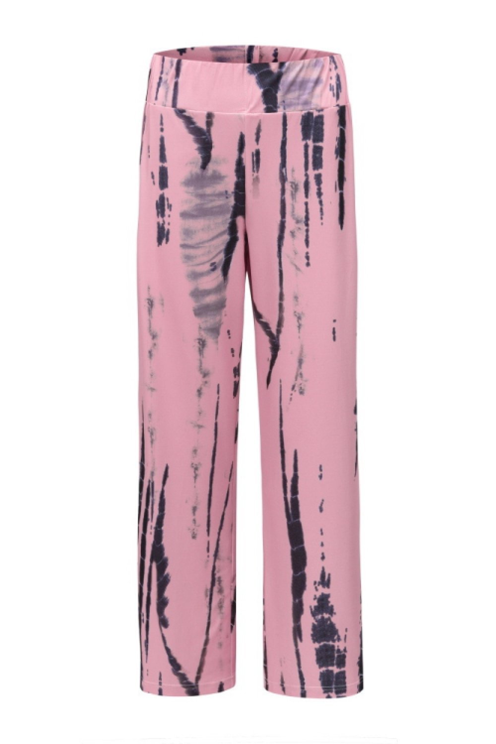 Tie-dyed Printed Wide Legs Pants - Pavacat