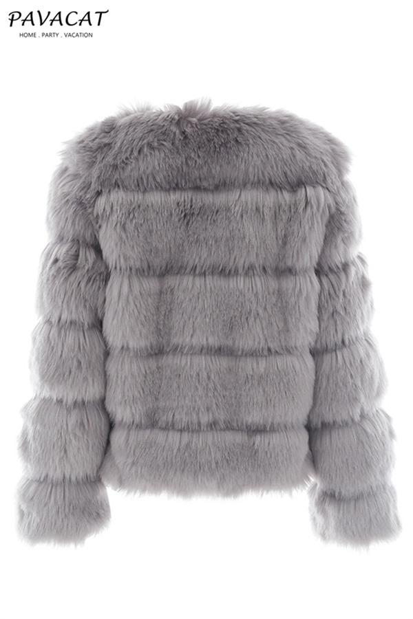 Vintage Fluffy Faux Fur Coat Coat Simplee