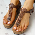 Wedge Heel Leisure Flip Flops Sandals - Pavacat