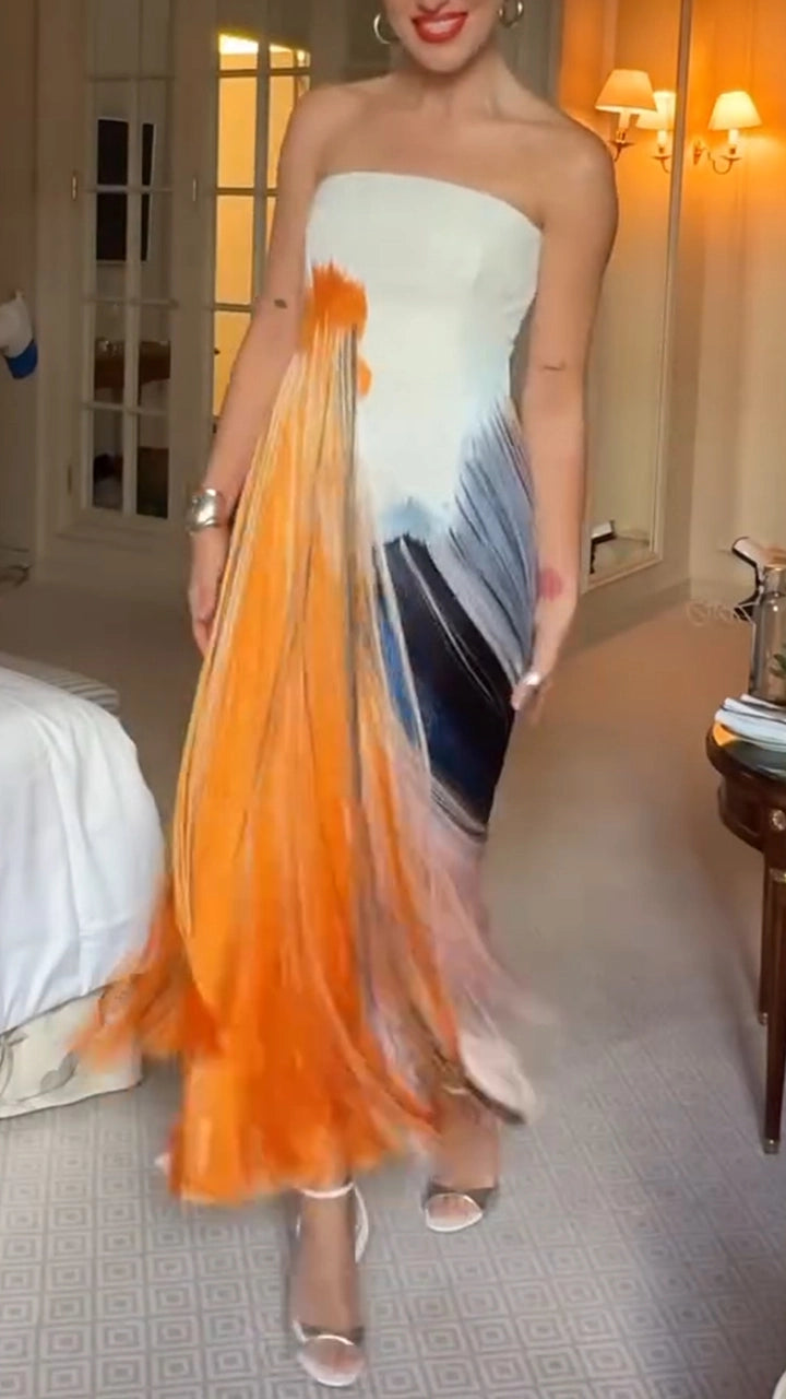 Tube Top Tassel Elegant Dress