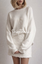 Maglione con ricamo floreale Cloud Touch