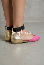 Dancing Fireflies - Sandales plates à bout pointu color block