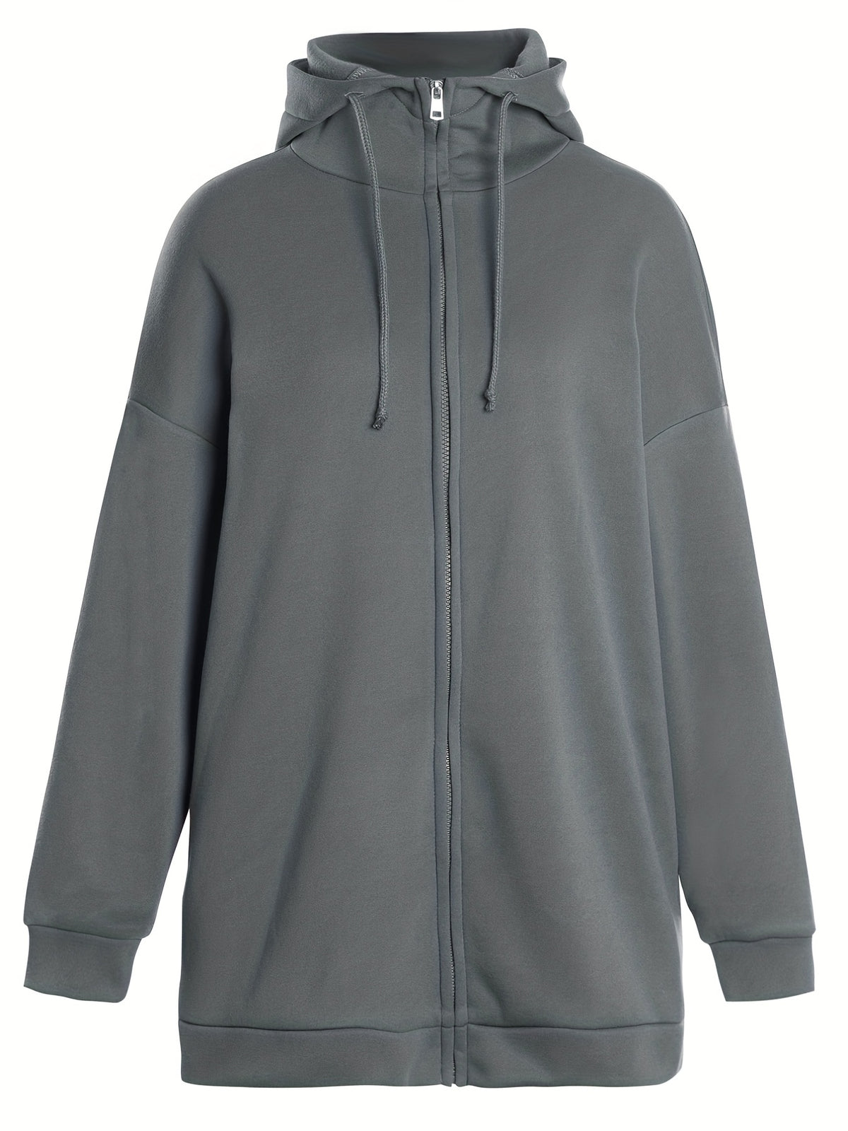 Solid Color Casual Sports Hooded Zipper Sweatshirs