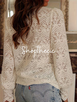 Kandinsky’s Rhythm Deep V Lace Blouse