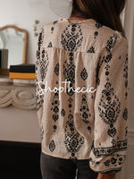 Monet’s Blur Print Blouse