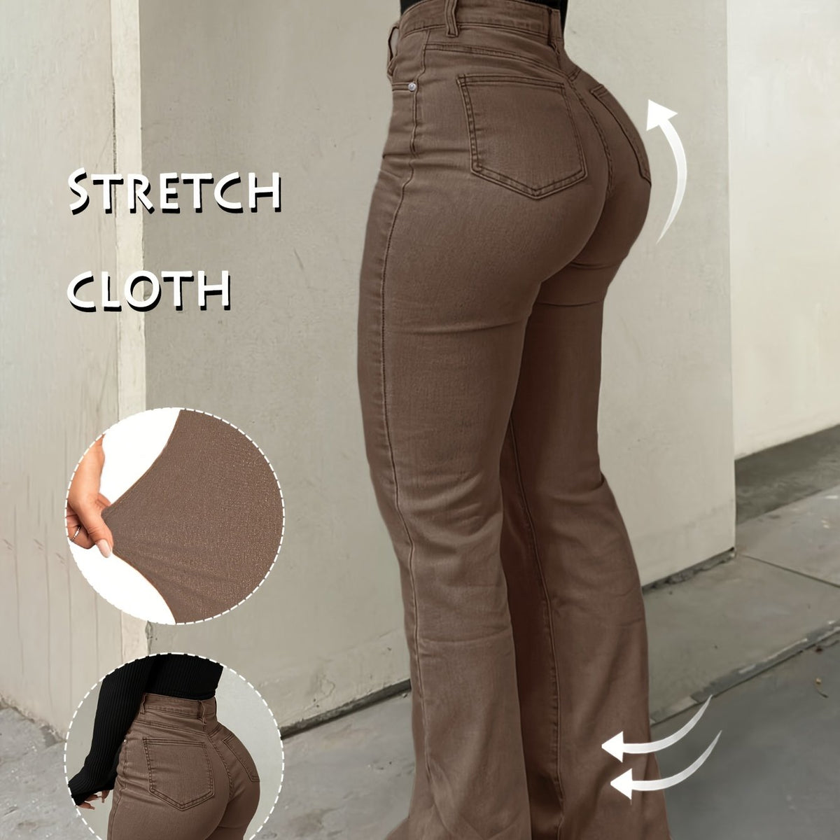 Retro Multi-Functional Y2K Urban High-Stretch Denim Trousers