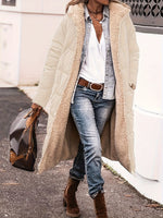 Vielseitiger Langarm-Thermomantel mit Reißverschluss vorne und Farbblockdesign