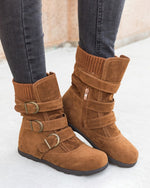 Elasticated frosted cotton boots - Restock