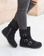 Elasticated frosted cotton boots - Restock