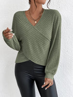 Pull croisé col V CozyKnit