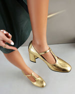 T-strap Chunky Heel Square-toe Mary Jane Shoes