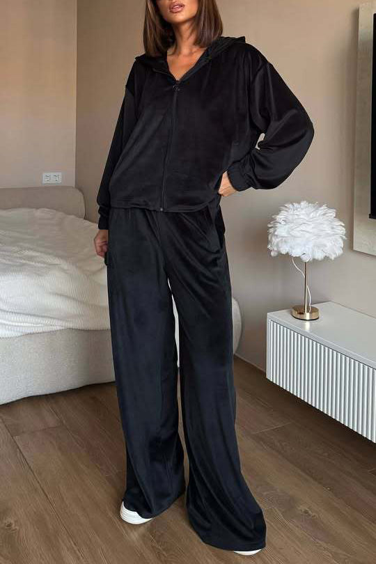 Cookie Dough Hooded and Pants Two-Piece Set