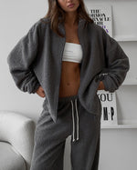 Mood Lift Polar fleece cardigan and trousers set