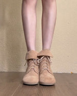 The Stylist Suede lace-up Martin boots