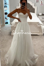 Sequined halter-neck bustier full skirt maxi dress