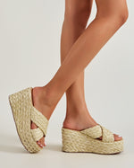 Thick Jute Rope Woven Espadrille Wedges Slippers