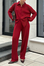 Edinburgh Royal Mile Knitted cardigan and trousers two-piece suit