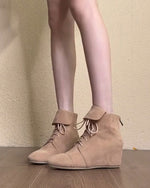 The Stylist Suede lace-up Martin boots