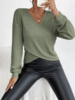 Pull croisé col V CozyKnit