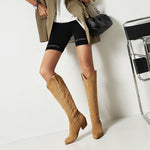 Bottes hauteur genou western cowboy brodées