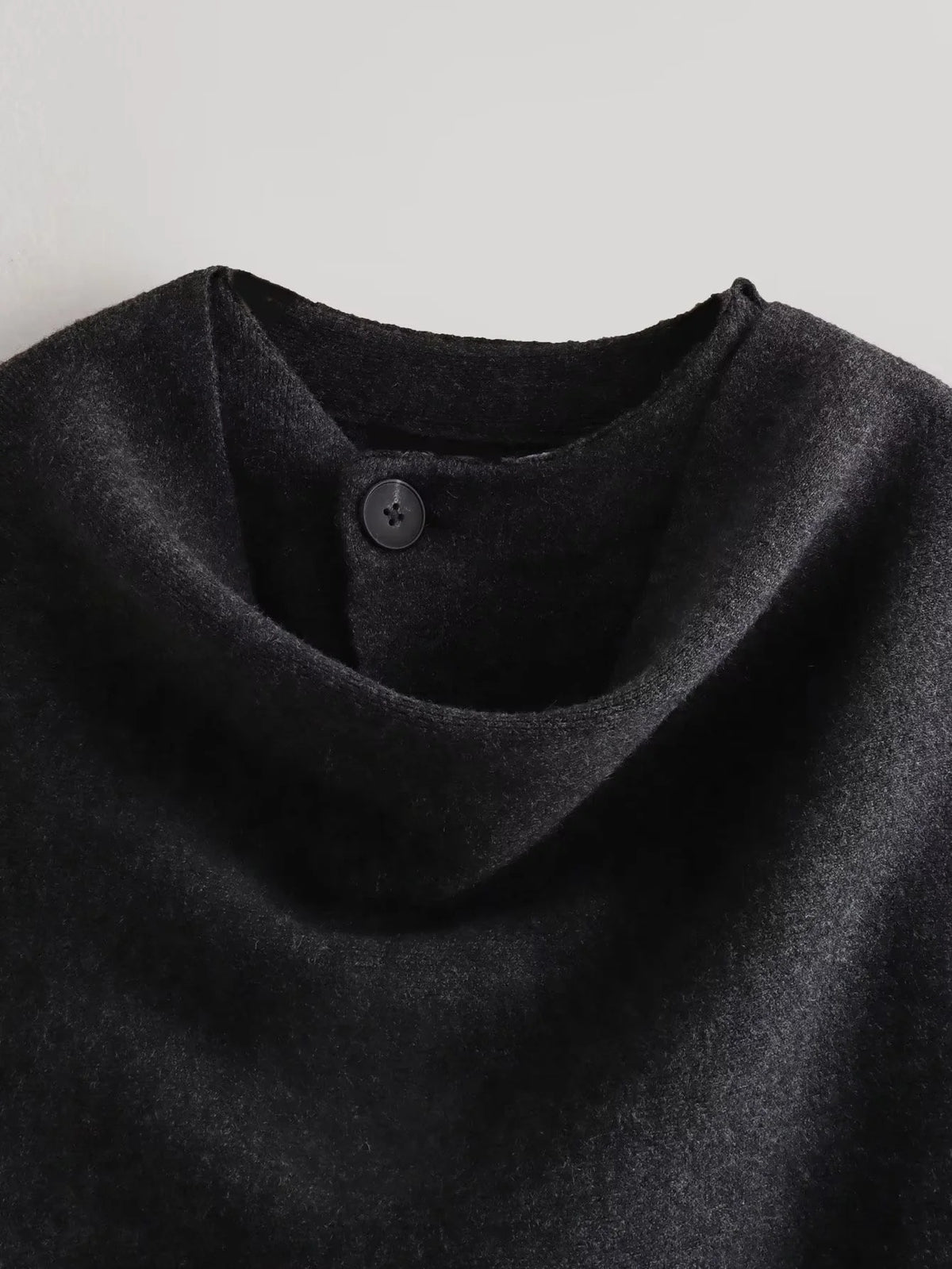 Parisian Boulevard Asymmetric scarf cropped knitted jacket