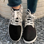 Leopard print patchwork canvas Chelsea boots