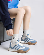 Foam Sole Hidden WedgeRetro Running Sneakers
