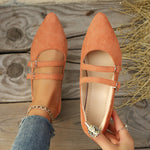 Mocassini piatti in pelle scamosciata leopardata a doppio petto