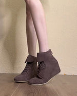 The Stylist Suede lace-up Martin boots