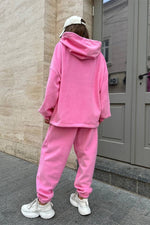 Campus Crew Polar fleece hooded sweatshirt and sweatpants two-piece set