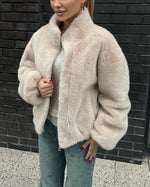 Transylvania Fall Stand collar short plush coat