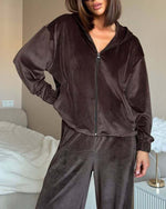 Ensemble deux pièces à capuche et pantalon Cookie Dough