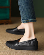 Vintage Pointed-toe Thick-soled Loafers