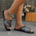 Chaussons plats en python à paillettes