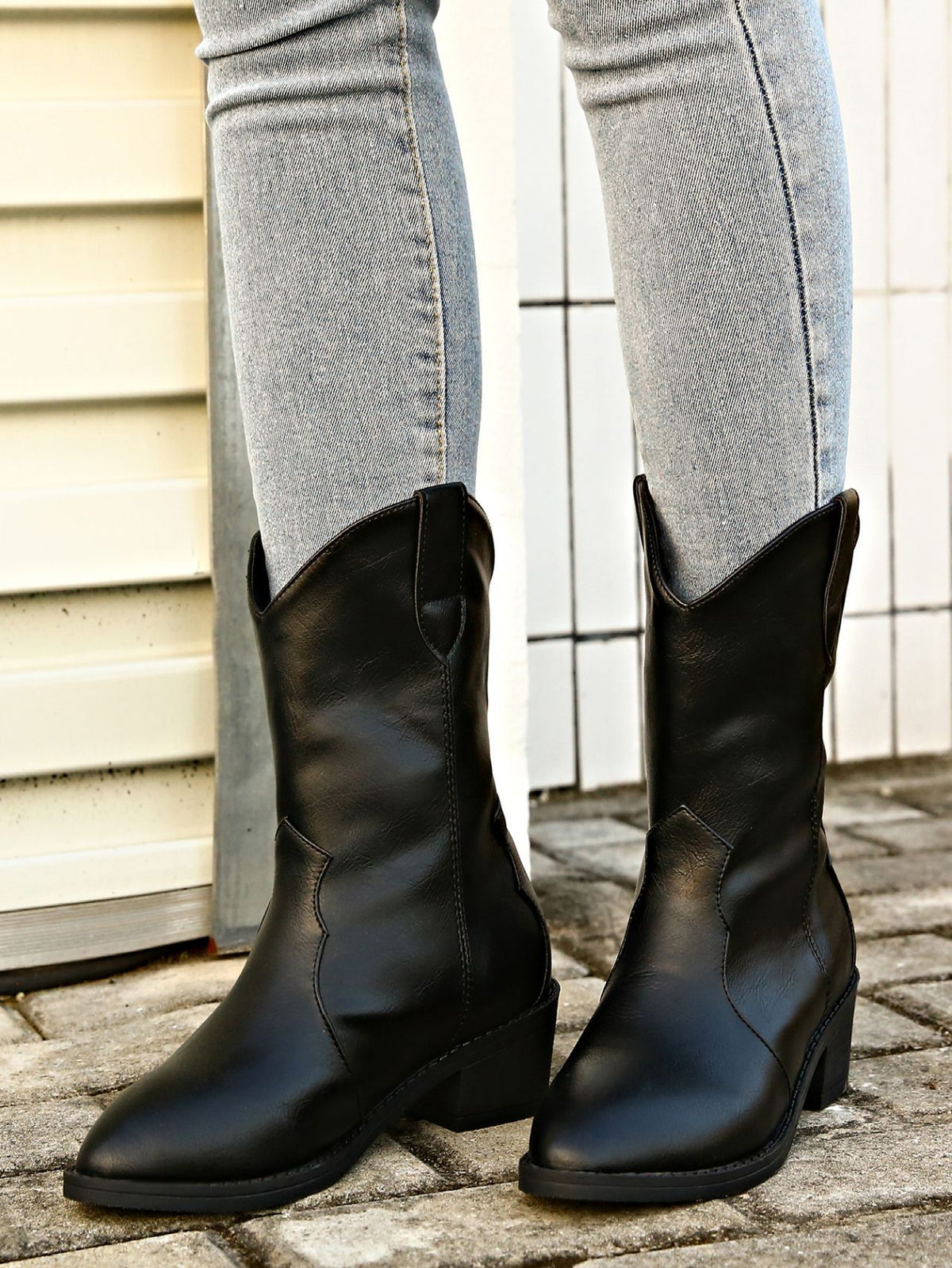Bottines courtes Cavalier Martin à talon épais