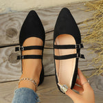 Mocassini piatti in pelle scamosciata leopardata a doppio petto