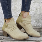 Bottes léopard à bout pointu en toile rugueuse