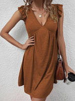 V-neck Loose Casual Sleeveless Tank Dress